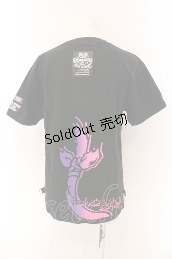 画像3: SEX POT ReVeNGe / 中指グラフィックTシャツ M ブラック×ピンク系 O-25-01-28-028-SP-TO-OW-OS (3)