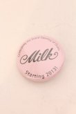 画像1: MILK / 缶バッジ  ピンク O-25-01-31-078-ML-AC-IG-OS (1)