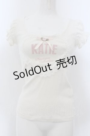 画像: Katie / フリルハートパフTシャツ  アイボリー O-25-01-31-2020-LO-TO-IG-OS