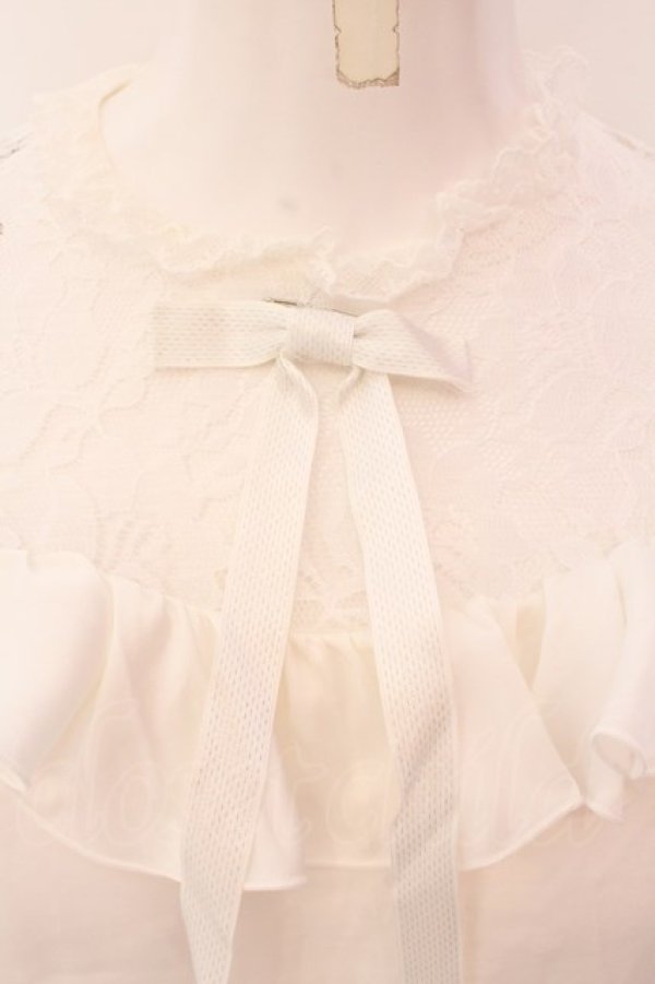 画像2: Angelic Pretty / Lacy Frillブラウス  シロ O-25-01-31-012-AP-BL-IG-OS (2)