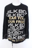 画像1: MILKBOY / COMME des GARCONSコラボ　カットソー  ブラック O-25-02-10-058-MB-TO-YM-OS (1)