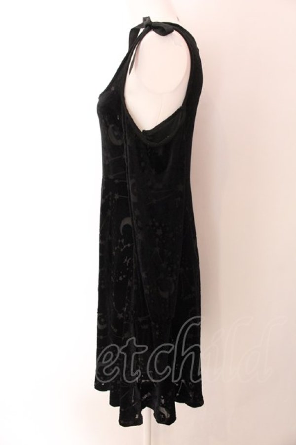 画像3: KILL STAR / Velvet Cosmo Zodiak Sign Cold Shoulder Dress ドレス S ブラック O-25-02-11-057-SL-OP-IG-OS (3)