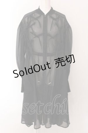 画像: Candy Stripper / RIBBON SHEER DRESS　ワンピース 2 ブラック O-25-02-11-062-PU-OP-OW-OS