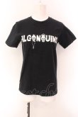 画像1: ALGONQUINS / ロゴスカルプリントTシャツ  ブラック O-25-02-15-070-AL-TO-OW-OS (1)