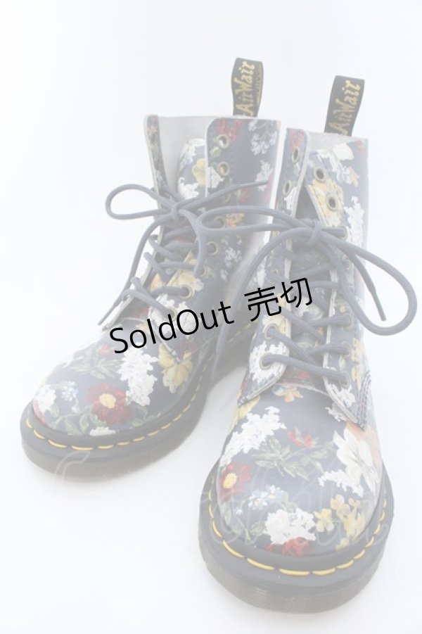 画像1: Dr.Martens （Getta Grip） / DARCY FLORAL 1460 PASCAL　8ホールブーツ UK3 ネイビー系 O-25-02-16-054-PU-SH-OW-OS (1)