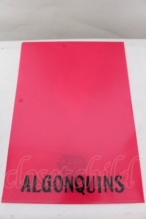 画像: ALGONQUINS / クリアファイル  濃ピンク O-25-02-23-1072-AL-ZA-OW-OS