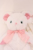 画像2: Angelic Pretty / Toyboxはにかみベアーぬいぐるみポーチ  シロ×ピンク O-25-02-25-047-AP-BG-IG-OS (2)