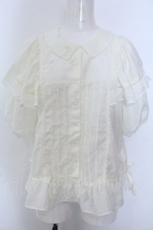 画像: Maison de minette / Cape frill blouse  アイボリー O-25-02-27-1071-LO-BL-IG-OS