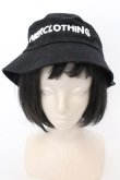 画像1: NieR Clothing / NIER LOGO入りバケットハット  ブラック O-25-02-28-1059-PU-AC-OW-OS (1)