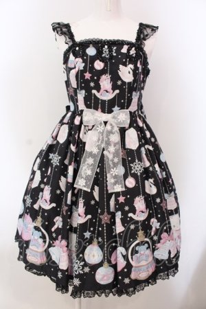 画像: Angelic Pretty / Fancy Ornamentジャンパースカート  クロ O-25-03-24-013-AP-OP-OW-OS