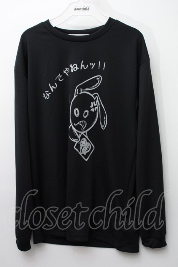 画像1: NieR Clothing / プリントカットソー  黒 S-24-03-11-012-PU-TO-UT-ZY (1)