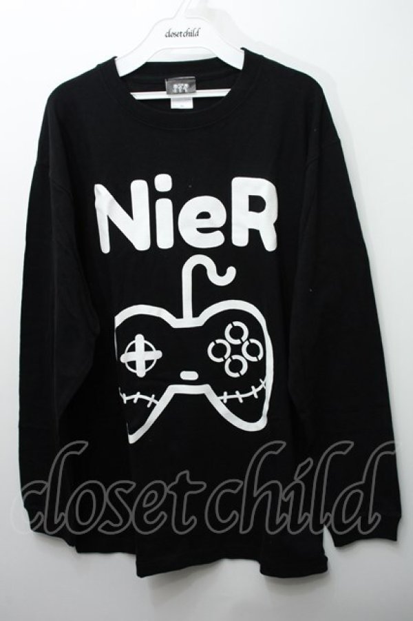 画像1: NieR Clothing / プリントTシャツ  黒 S-24-03-14-059-PU-TO-UT-ZY (1)