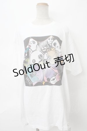 画像: NieR Clothing / プリントTシャツ  オフ S-24-04-29-051-PU-TO-SZ-ZY