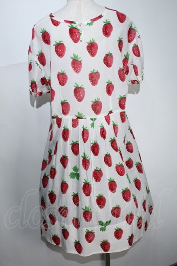 画像2: Jane Marple /Strawberry field　sheer dress - オフ S-24-05-17-045-JM-OP-UT-ZS (2)
