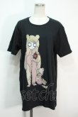 画像1: HEIHEI / テディベアTシャツ XL 黒 S-24-06-22-025-PU-TS-AS-ZS (1)