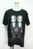 画像1: HEIHEI /  少女プリントTシャツ  黒 S-24-06-22-026-PU-TS-AS-ZS (1)