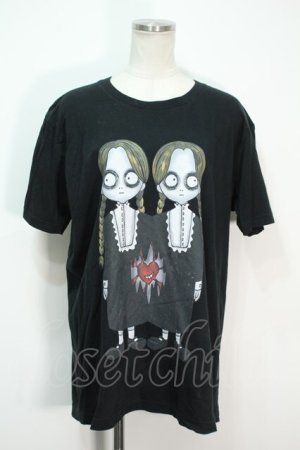 画像: HEIHEI /  少女プリントTシャツ  黒 S-24-06-22-026-PU-TS-AS-ZS