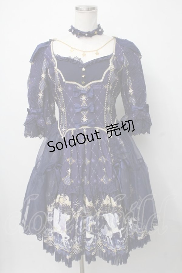 画像1: Angelic Pretty / Crystal Dream Carnival Dress Set  紺 S-24-07-25-055-AP-OP-UT-ZS (1)