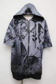 画像1: NieR Clothing / 転写パーカー  青 S-24-07-30-045-PU-TO-AS-ZS (1)