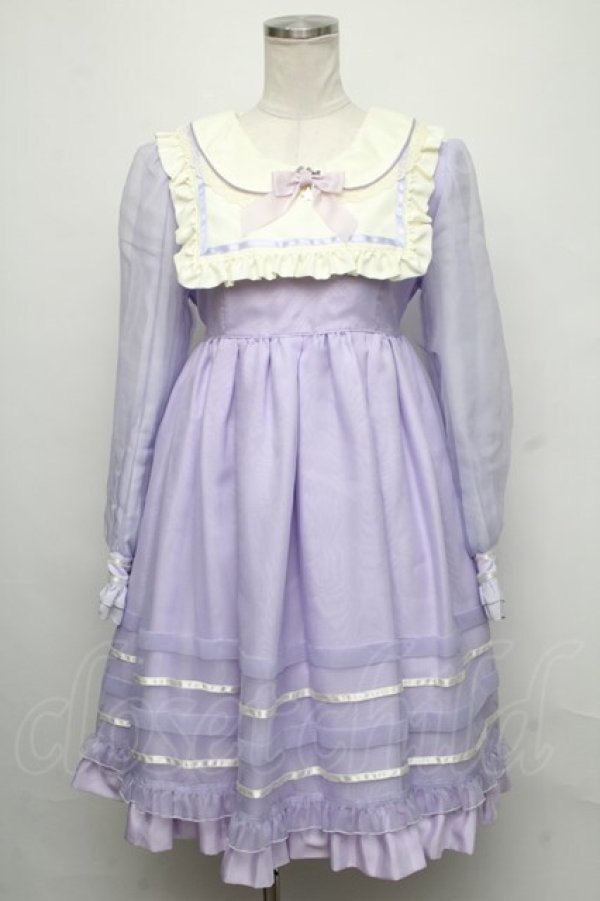 画像1: Angelic Pretty / ステラワンピース  ラベンダー S-24-08-11-062-AP-OP-UT-ZS (1)