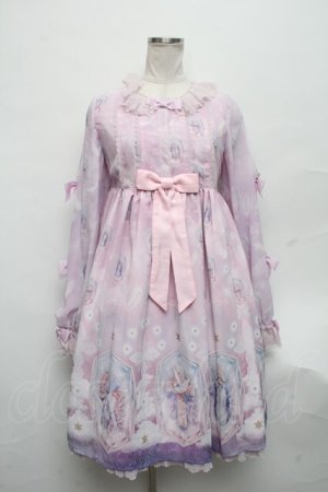 画像: Angelic Pretty / Cecilia Crossワンピース  ピンク S-24-08-24-057-AP-OP-UT-ZS