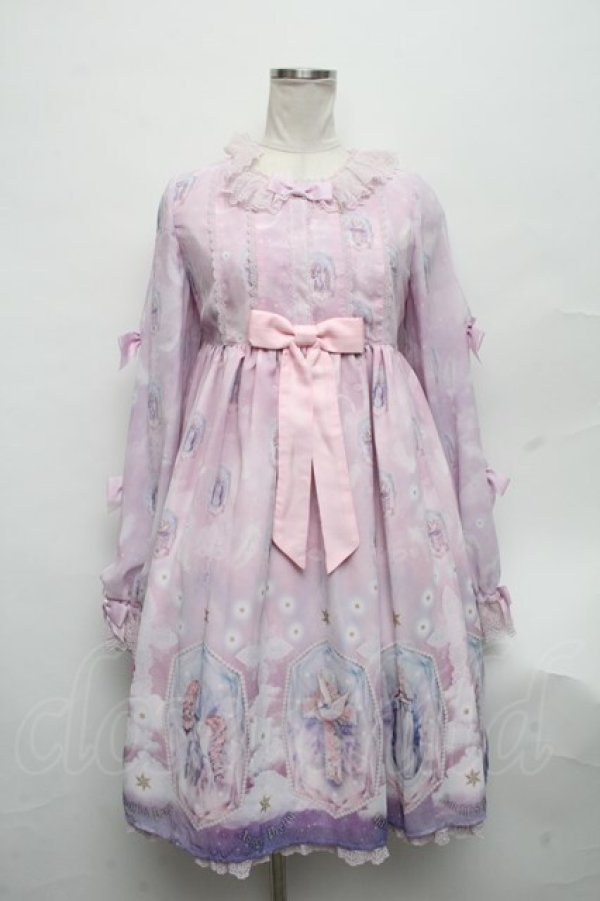 画像1: Angelic Pretty / Cecilia Crossワンピース  ピンク S-24-08-24-057-AP-OP-UT-ZS (1)