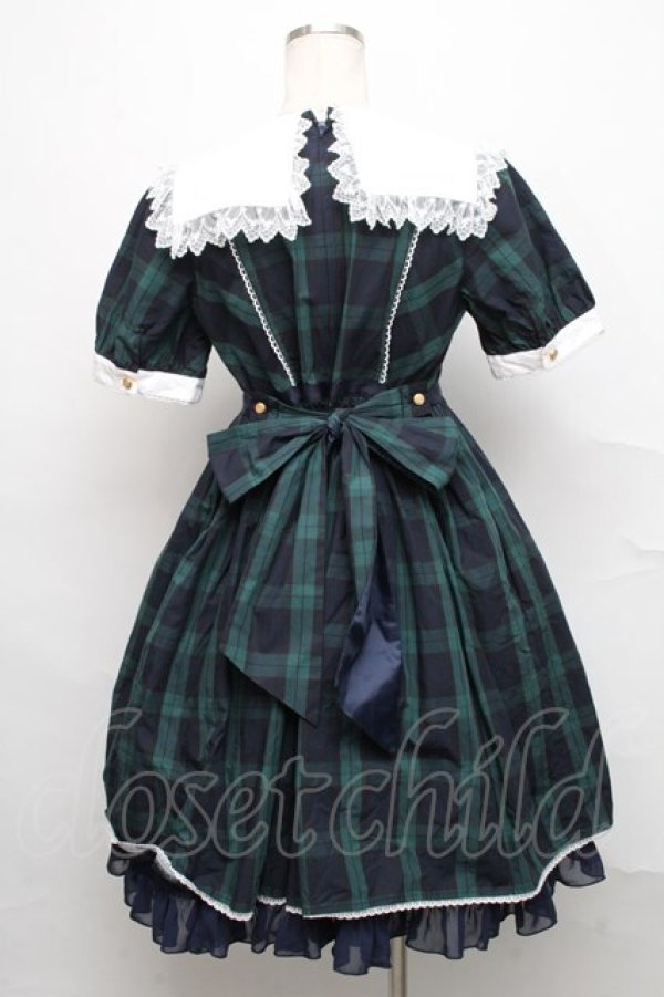 画像2: Angelic Pretty / Campusワンピース  グリーン S-24-09-05-060-AP-OP-AS-ZS (2)