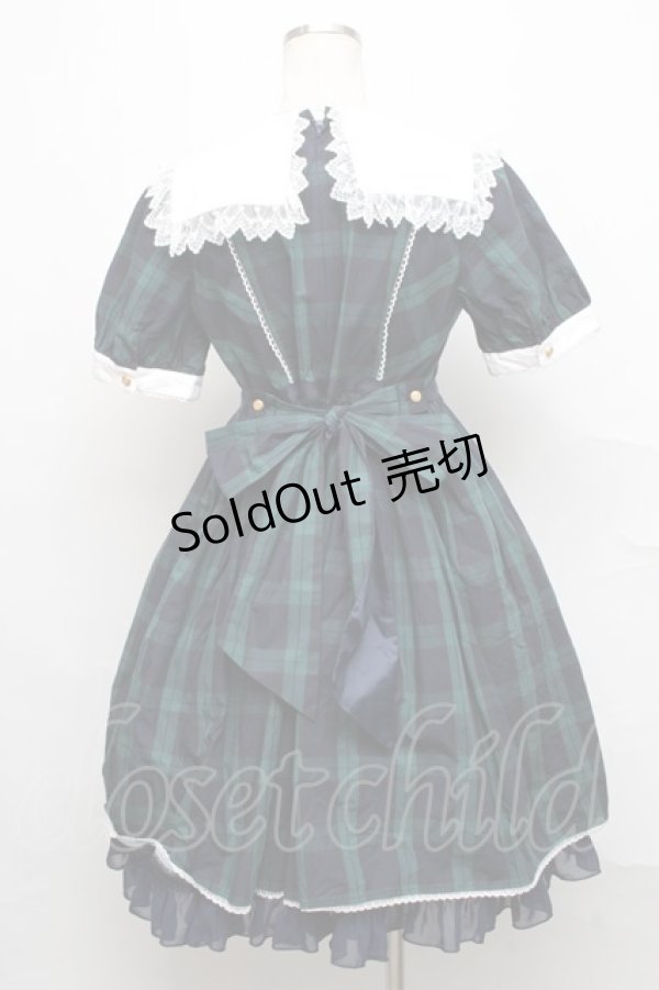 画像2: Angelic Pretty / Campusワンピース  グリーン S-24-09-05-060-AP-OP-AS-ZS (2)