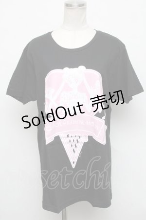 画像: Q-pot. / セーラームーンTシャツ  黒 S-24-09-09-042-QP-TS-AS-ZS