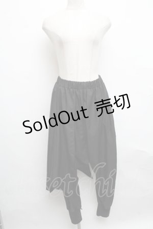 画像: NieR Clothing / サルエルパンツ  黒 S-24-09-12-083-PU-PA-AS-ZS