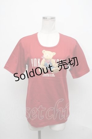 画像: PINK HOUSE / クマプリントTシャツ  赤 S-24-09-14-020-LO-TS-AS-ZS