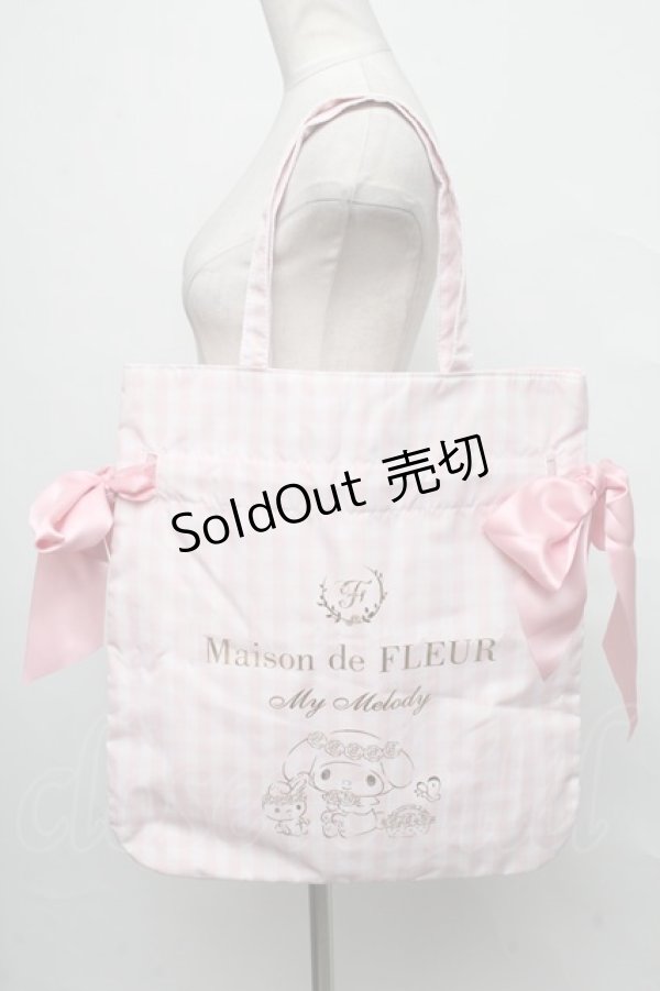 画像1: Maison de FLEUR / Maison de FLEUR×Sanrio マイメロトートバッグ  ピンク S-24-09-24-010-LO-BG-HR-ZS (1)