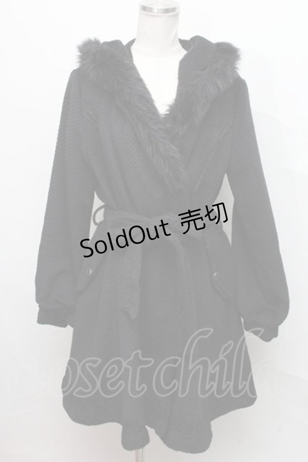 画像1: axes femme / COAT ガウンコート  黒 S-24-10-03-051-AX-CO-UT-ZS (1)