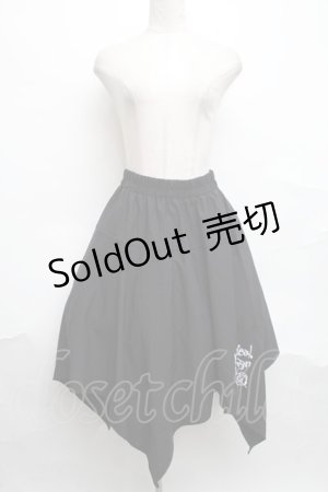 画像: NieR Clothing / 刺繍変形スカート   S-24-10-09-077-PU-SK-HR-ZS