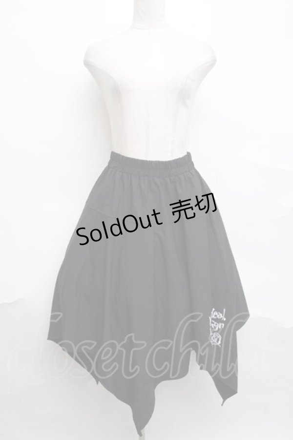 画像1: NieR Clothing / 刺繍変形スカート   S-24-10-09-077-PU-SK-HR-ZS (1)