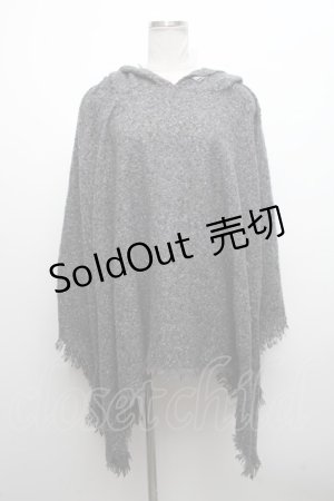 画像: NieR Clothing / ポンチョ  グレー S-24-10-11-042-PU-CO-UT-ZS