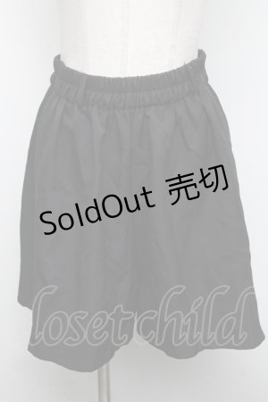 画像: NieR Clothing / サイドzipハーフパンツ  黒 S-24-10-24-055-PU-PA-HR-ZS