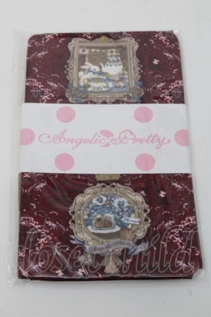 画像: Angelic Pretty / Wonder Galleryタイツ  ワイン S-24-11-09-007-AP-ZA-AS-ZS