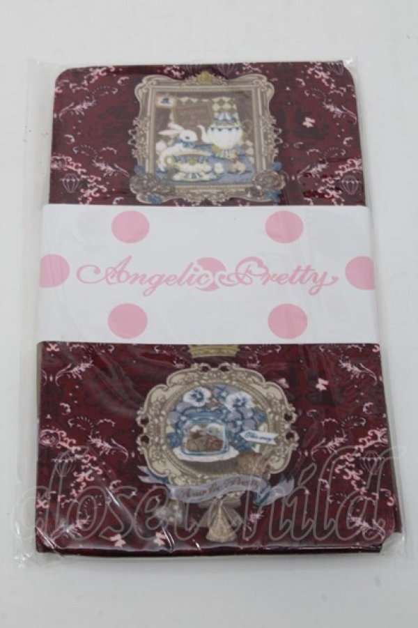 画像1: Angelic Pretty / Wonder Galleryタイツ  ワイン S-24-11-09-007-AP-ZA-AS-ZS (1)