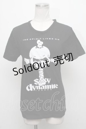 画像: SEXY DYNAMITE LONDON / スカルptTシャツ  黒 S-24-11-11-042-PU-TS-HR-ZS