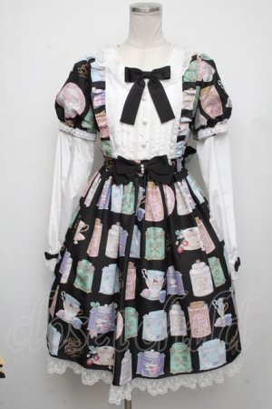 画像: Angelic Pretty / Memorial Tea Museumワンピース  黒 S-24-11-13-056-AP-OP-HR-ZS