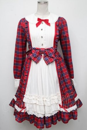 画像: Angelic Pretty / CAMPUS GIRLワンピースセット  赤 S-24-11-13-060-AP-OP-HR-ZS