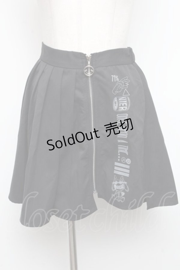 画像1: NieR Clothing / プリーツスカート  黒 S-24-11-14-074-PU-SK-AS-ZS (1)