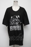 画像1: NieR Clothing / プリントトップス  黒 S-24-11-14-020-PU-BL-AS-ZS (1)