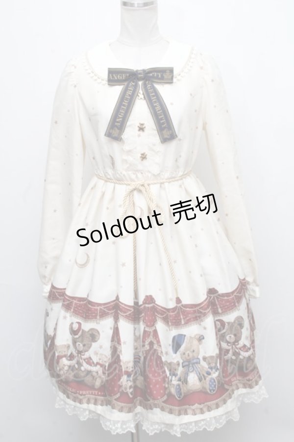 画像1: Angelic Pretty / Dream Bearワンピース  アイボリー S-24-11-20-060-AP-OP-HR-ZS (1)