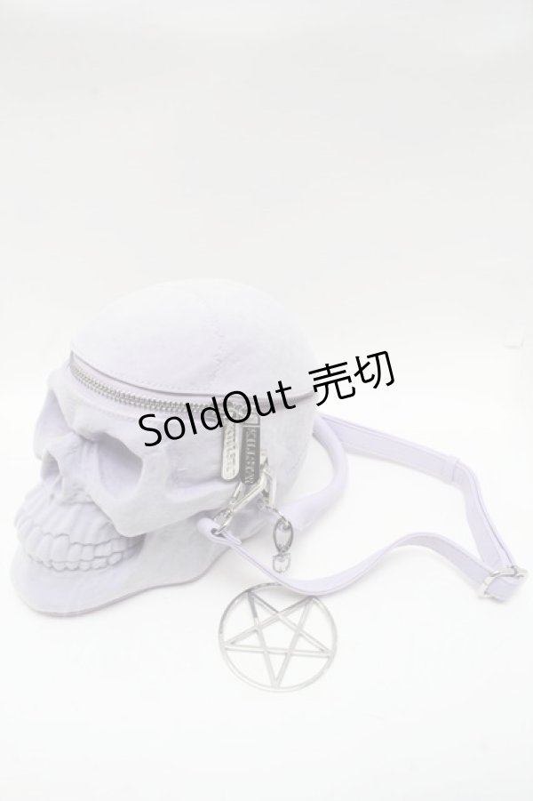 画像1: KILLSTAR / Grave Digger Skull Handbag  パープル S-24-11-29-012-PU-BG-HR-ZS (1)