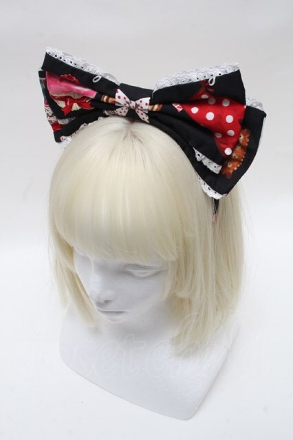 画像3: Angelic Pretty / French Cafe胸リボンジャンパースカートセット  黒 S-24-12-04-055-AP-OP-AS-ZS (3)