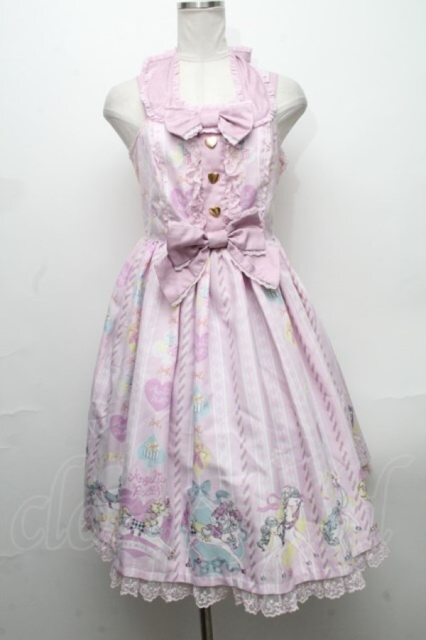 画像1: Angelic Pretty / Milky Pony Carnivalジャンパースカート  ピンク S-24-12-04-067-AP-OP-AS-ZS (1)