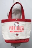 画像1: PINK HOUSE / Hello Kittyトートバッグ  赤 S-24-12-04-009-LO-BG-AS-ZS (1)