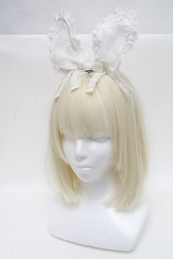 画像3: Angelic Pretty / Happy Humming Bunnyワンピースセット  白 S-24-12-08-056-AP-OP-AS-ZS (3)